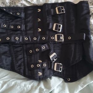 Black buckle underbust corset